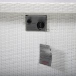 Cheltenham Modern White Rattan Fire Pit - Image 6