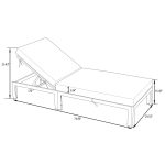Cheltenham Aluminium Sun Lounger Set - Image 9