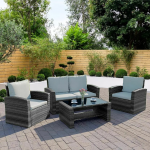 Rattan Hut 4 Seater Sofa Coffee Set