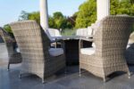 Oxford 8 Seater Round Dining Set With Firepit - Image 4